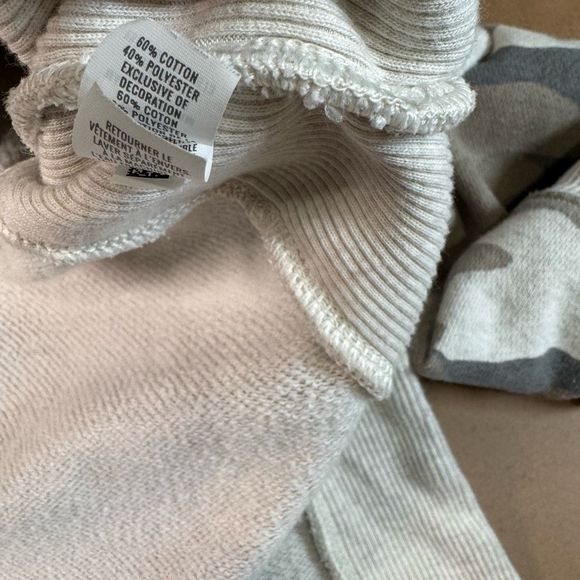 Aerie Good Vibe Oversized Split Hem Camo Sweatshirt sz M - Picture 7 of 9